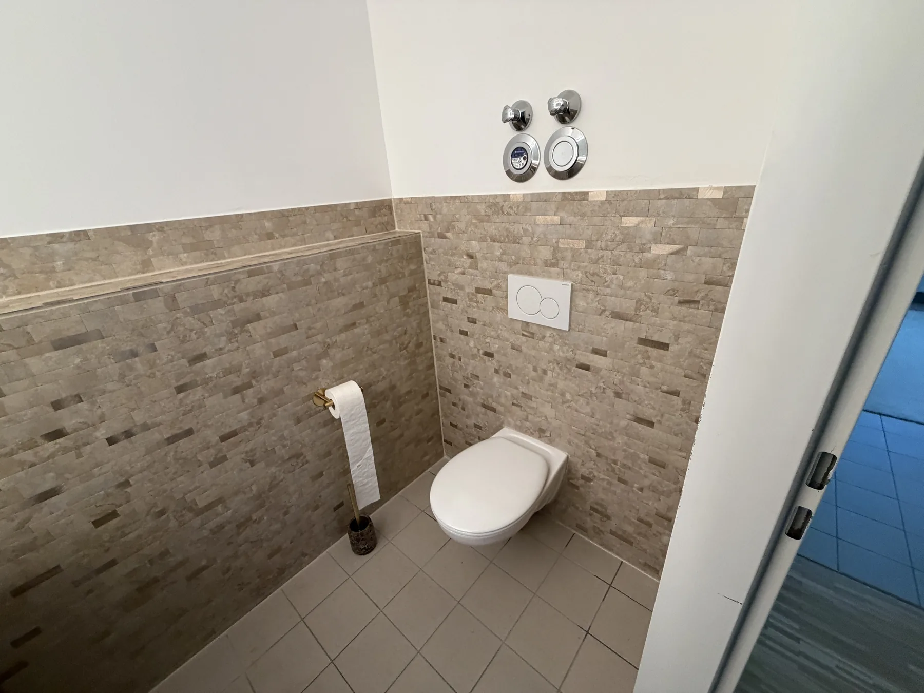 Modernes Badezimmer Wanddesign Steinoptik