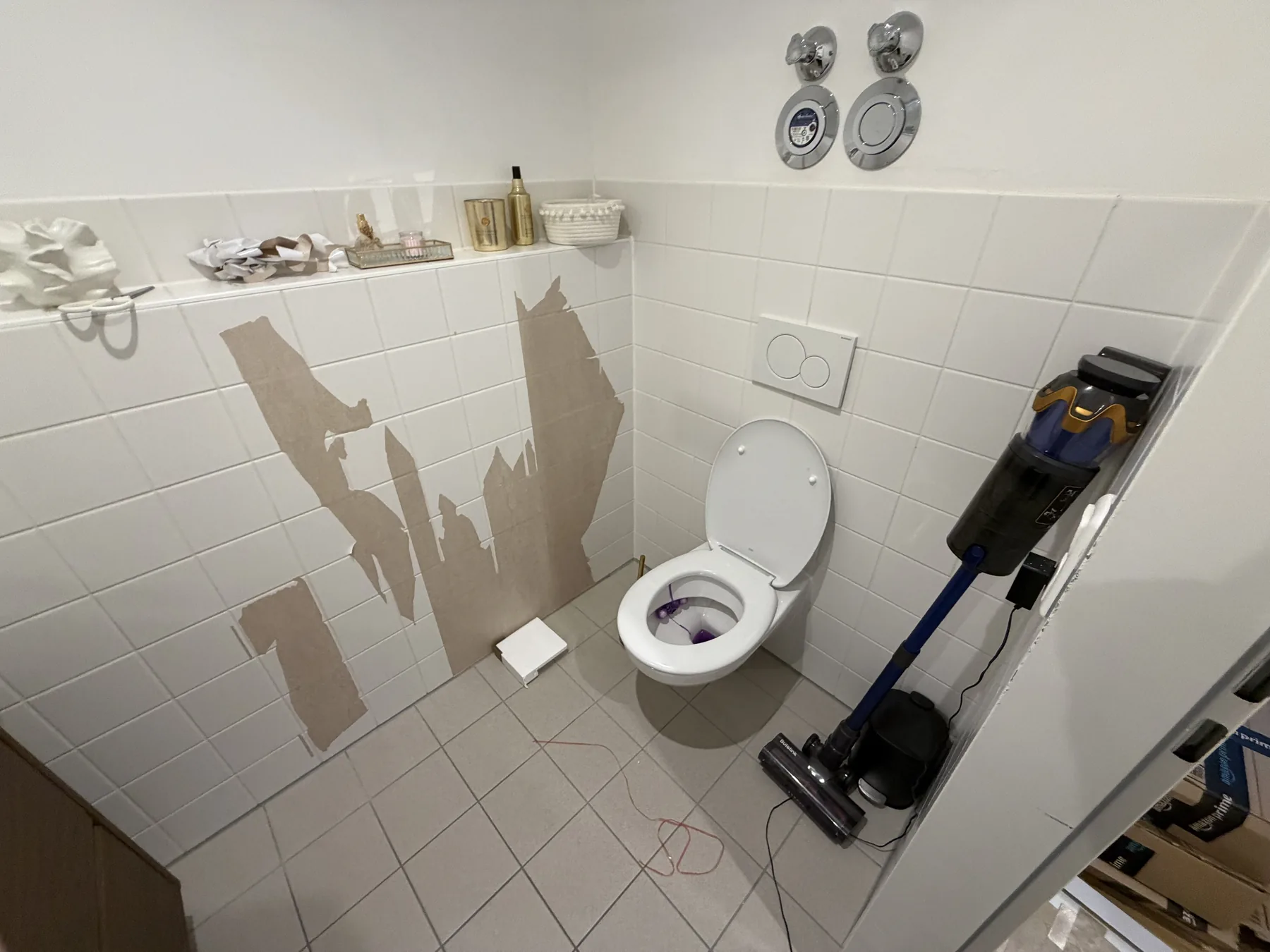 Badezimmer Wanddesign vor der Modernisierung