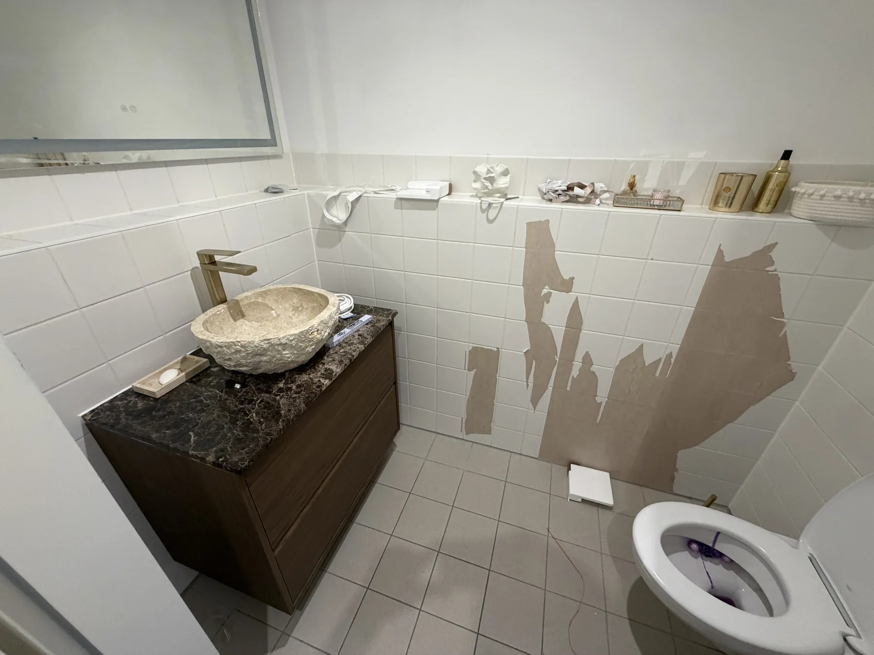 Vorbereitung Badezimmer modernisieren